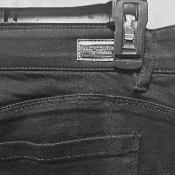 Juicy Couture stretchy black jeggings size 12 - Picture 6 of 6